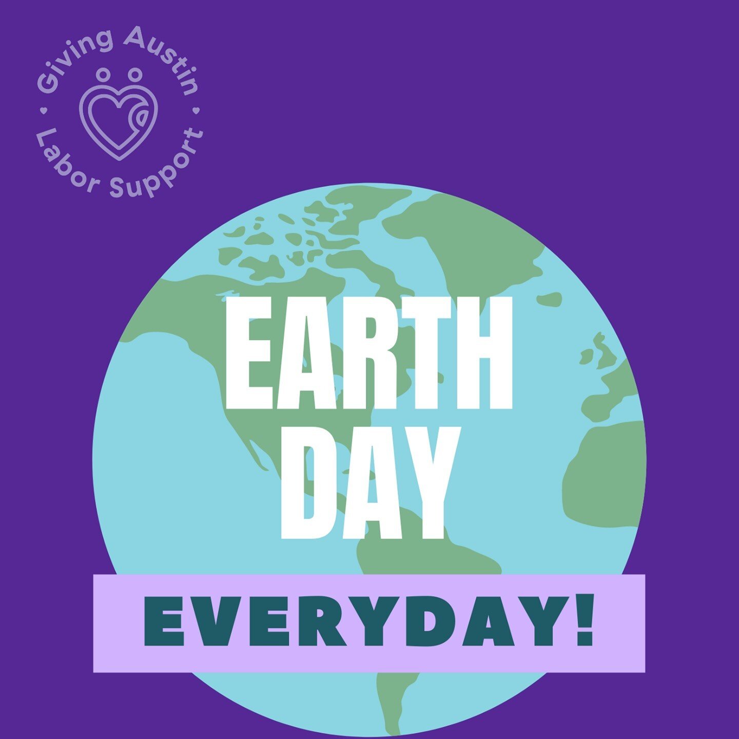 It&rsquo;s Earth day!! Take today to to be out in nature whether doing activities or nothing at all. #earthday #relax #givingaustinlaborsupport
