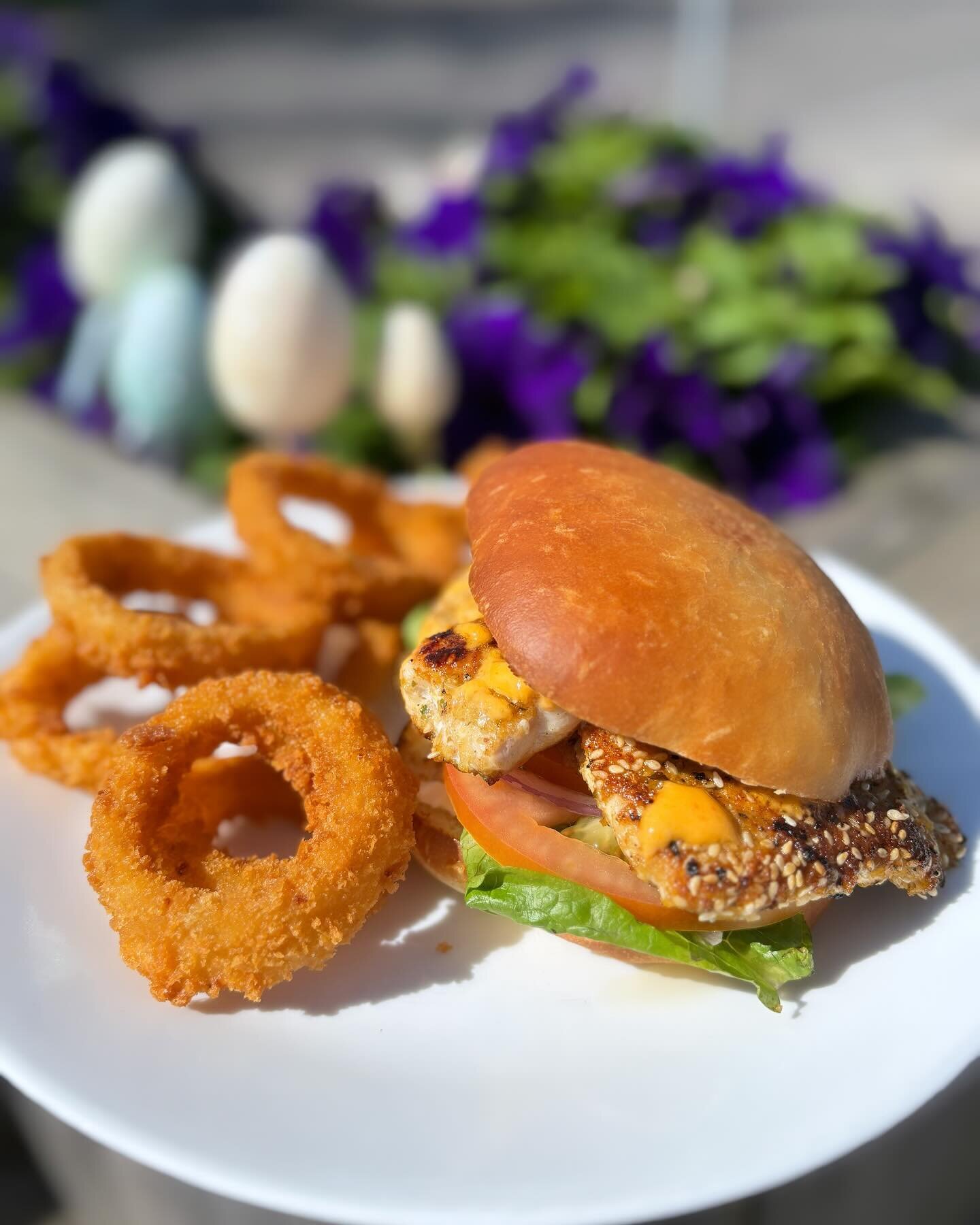 Special of the day : Sesame encrusted, Amber Jack sandwich. With choice of side . #warehousebakeryanddonuts #saturday #spring #fishsandwich #easter #fairhope #fairhopealabama #sweethomealabama