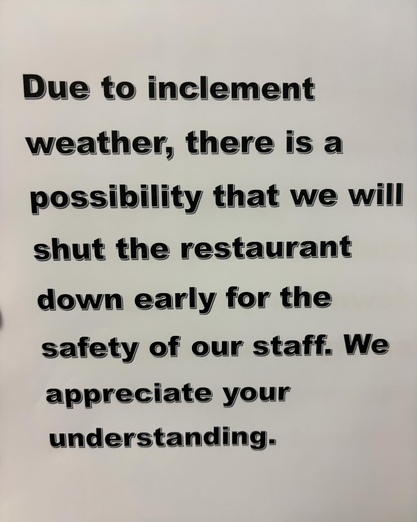 We will update a time if any later on Instagram and Facebook #warehousebakeryanddonuts