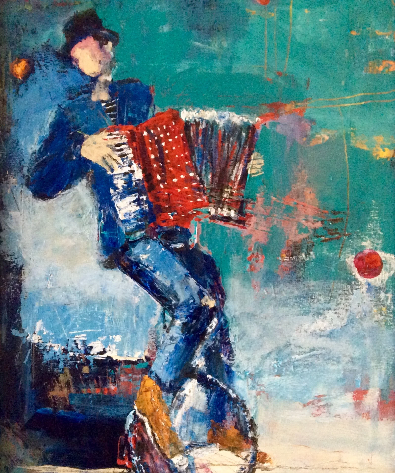 To Get To You, acrylic on canvas, 20" x 16"