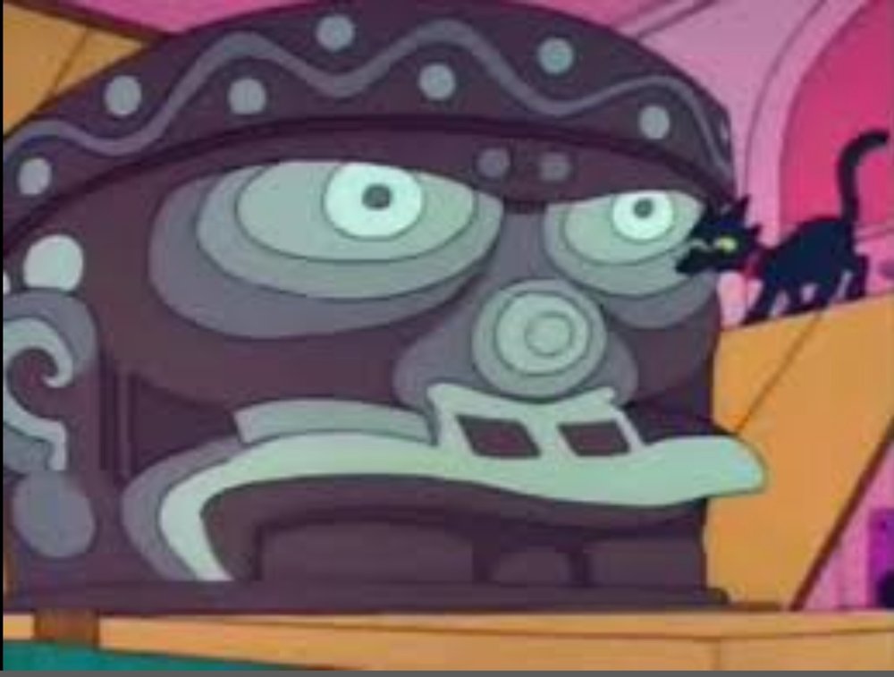 Simpson's Olmec Head