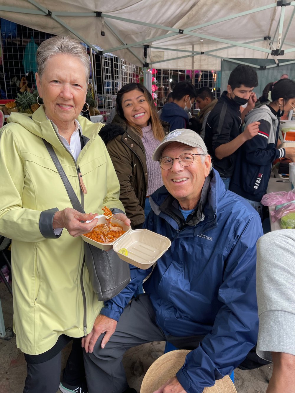 Sunday Market Jalpan, Zacahuil, Marie &amp; Jim#© TWT LLC