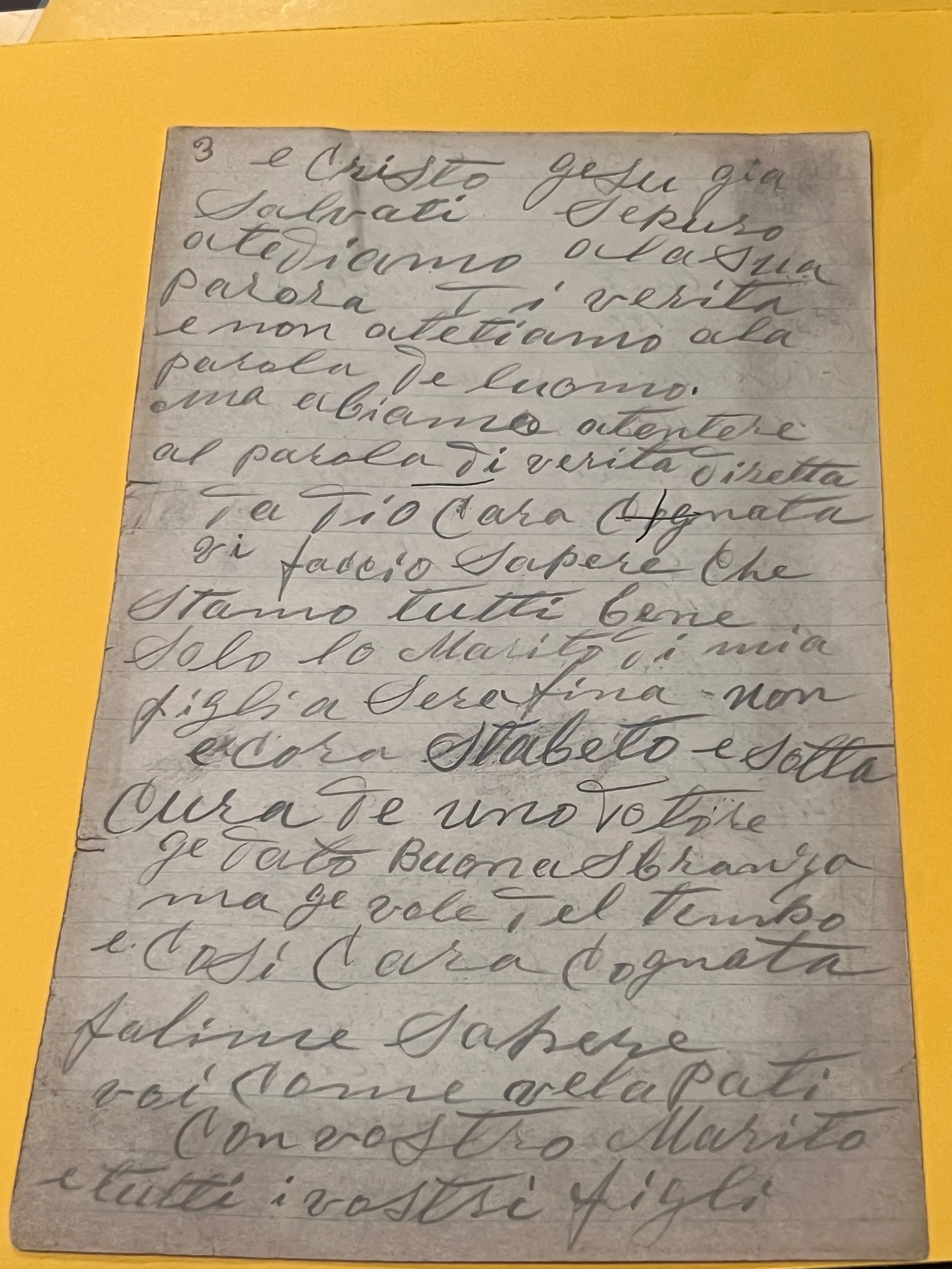 Cozza Family Historical Letters — Tiny World Tours