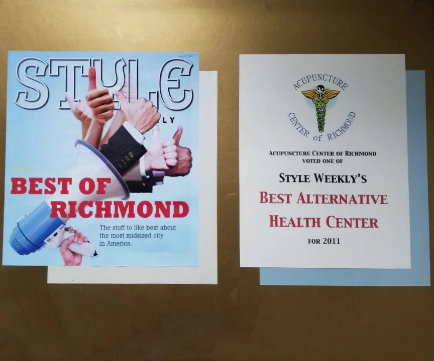 2011 Remee's Acupuncture wins Style Weekly's Best of Richmond: Best Alternative Health Center.