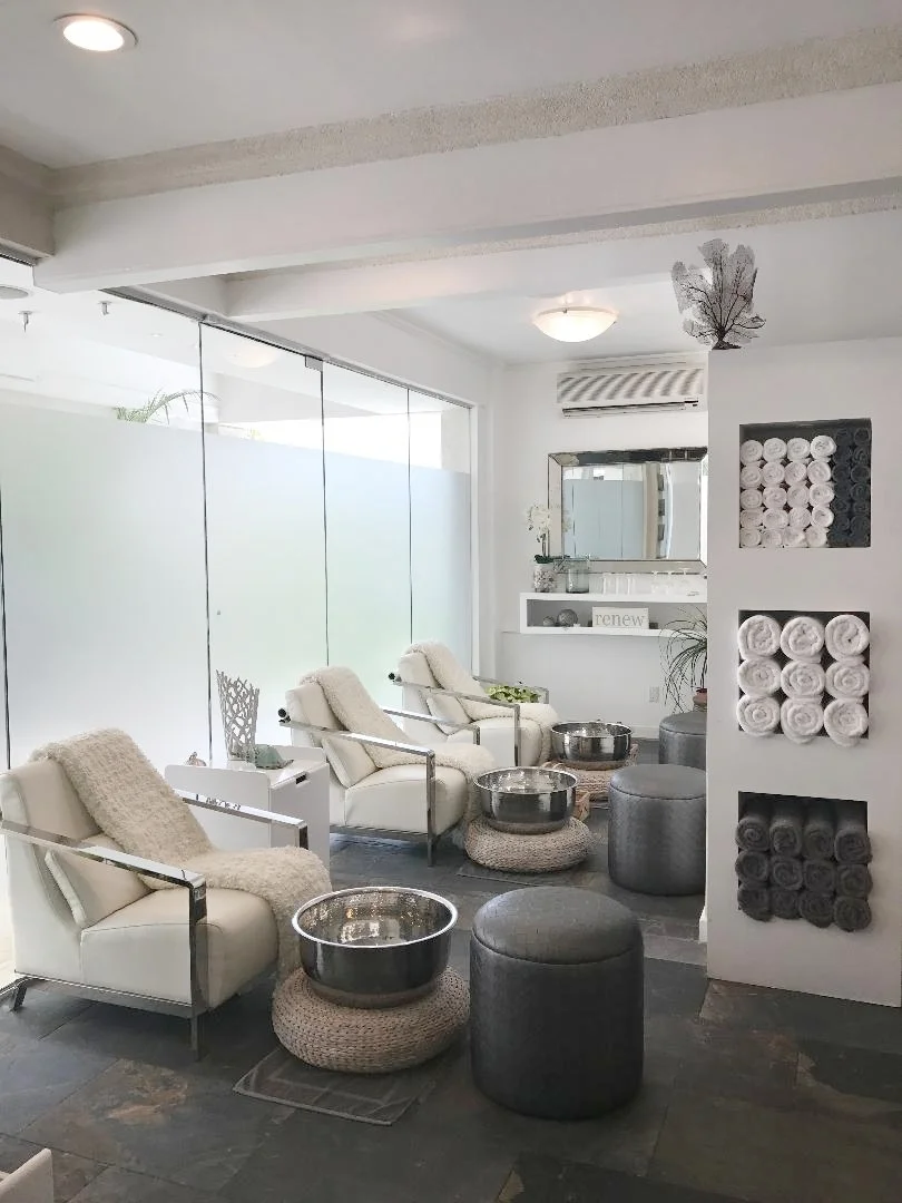 Our peaceful and relaxing Pedicure Lounge.