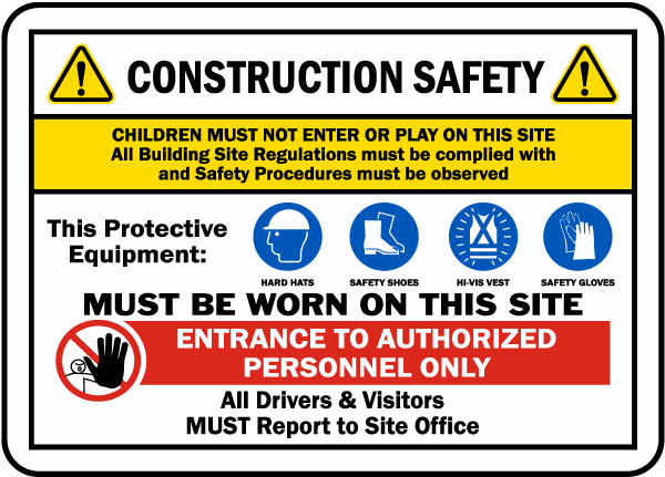 Keep workers, passersby and traffic in and around your construction zone safe at all times. Create an accident-free work zone with construction site signs.