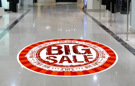 Cap City Repro offers top quality, durable and removable custom floor graphics for any type of flooring surface.