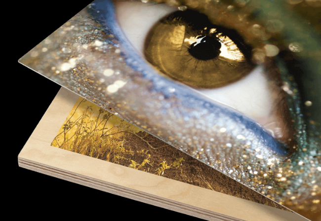 Immortalize your favorite photo or fine art piece on Acrylic, Wood, PVC, Aluminum or Stretched Canvas. 