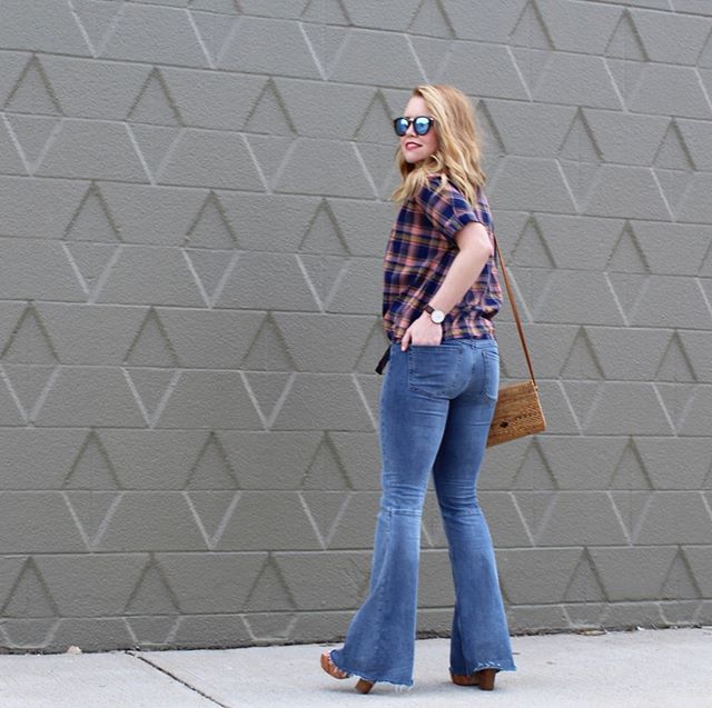 My bell bottoms and plaid top are the perfect nod to the best decade...the 70s! I kinda feel like I stepped right out of Dazed and Confused and I love it!  @liketoknow.it http://liketk.it/2DZFk #liketkit #trustyourcloset #LTKstyletip #LTKsalealert #L