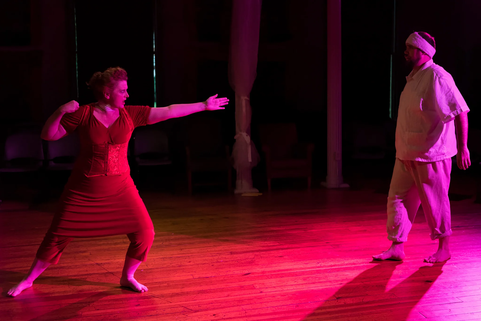 Miriam Gordon-Stewart (Iz), Corey Bix (Tristan)