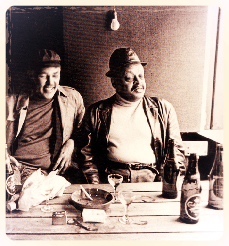 Dexter Gordon and Ben Webster in Copenhagen, Denmark.