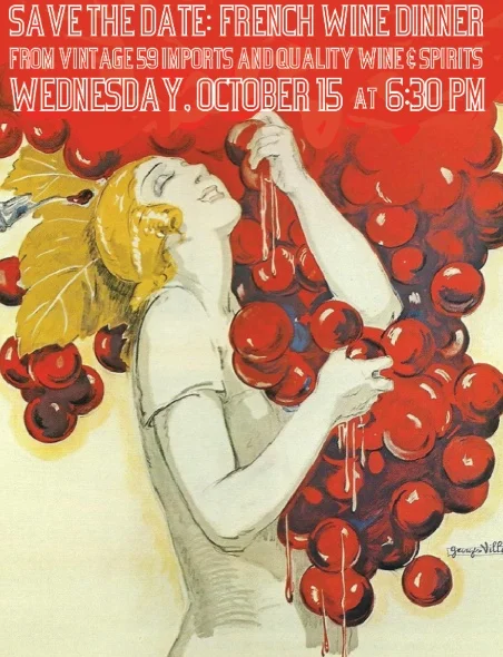 Wine Dinner at The National
Wednesday, October 15, 6:30 pm
Featuring a prix-fixe menu with Frencn wine pairings from Vintage 59 Imports and Quality Wine & Spirits
Menu to be announced soon…
For a reservation please call 706-549-3450 or email at reservations@thenationalrestaurant.com