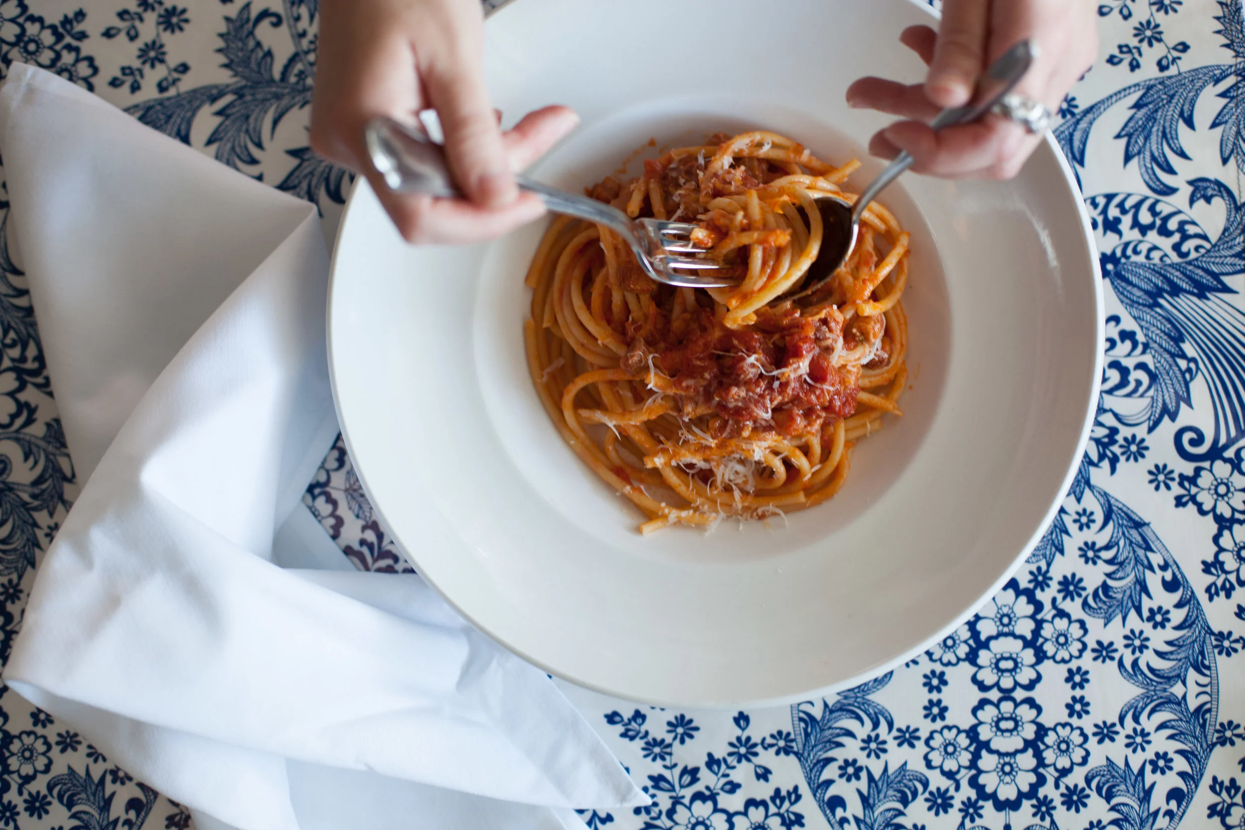 Eat Pasta. Do Good. One of Italy's most famous pasta sauces, amatriciana, was born in the historic mountain village of Amatrice, Italy. It's a simple, but deeply satisfying sauce, featuring just tomatoes, pecorino and guanciale. Last week's devastating earthquake tragically left beautiful Amatrice in ruin and its people in mourning. Just as Italians turn to food for comfort, togetherness and celebration, at The National and around the world, we are now turning to pasta for help. Join us for dinner Thursday 9/1 - Saturday 9/3 and 50% of proceeds from each pasta all'amatriciana sold will be sent directly to the Italian Red Cross to support search and rescue teams on the ground in Italy. If you are unable to join us this weekend, you can freely donate here, every little bit helps aid in earthquake relief. UPDATE: We raised $458.26 in just 3 days! Thank you Athens. 