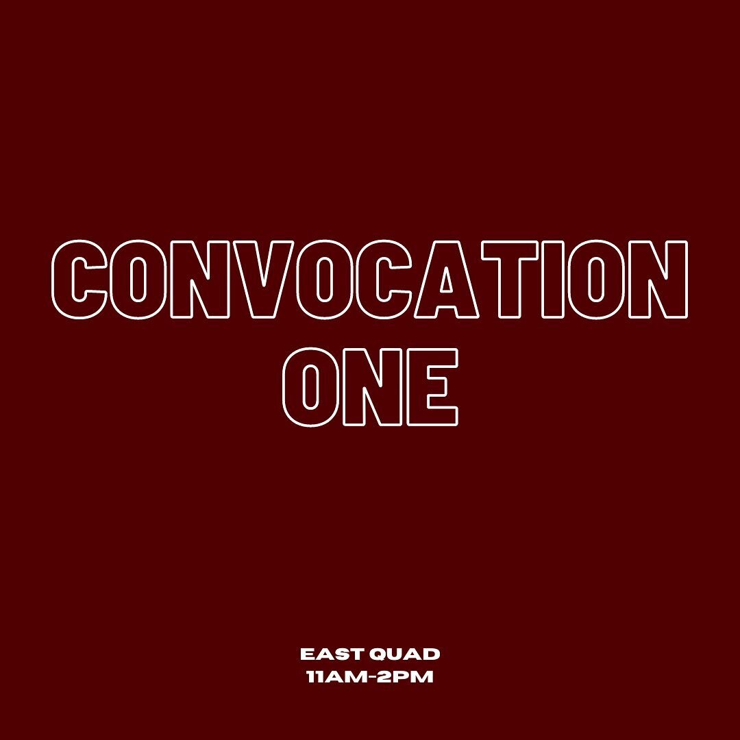 Tomorrow we continue our fall rush with Convocation One being held at the East Quad from 11AM-2PM! Please wear comfortable clothing and stay hydrated as you participate in the event. We look forward to hosting you guys again. Remember it is mandatory