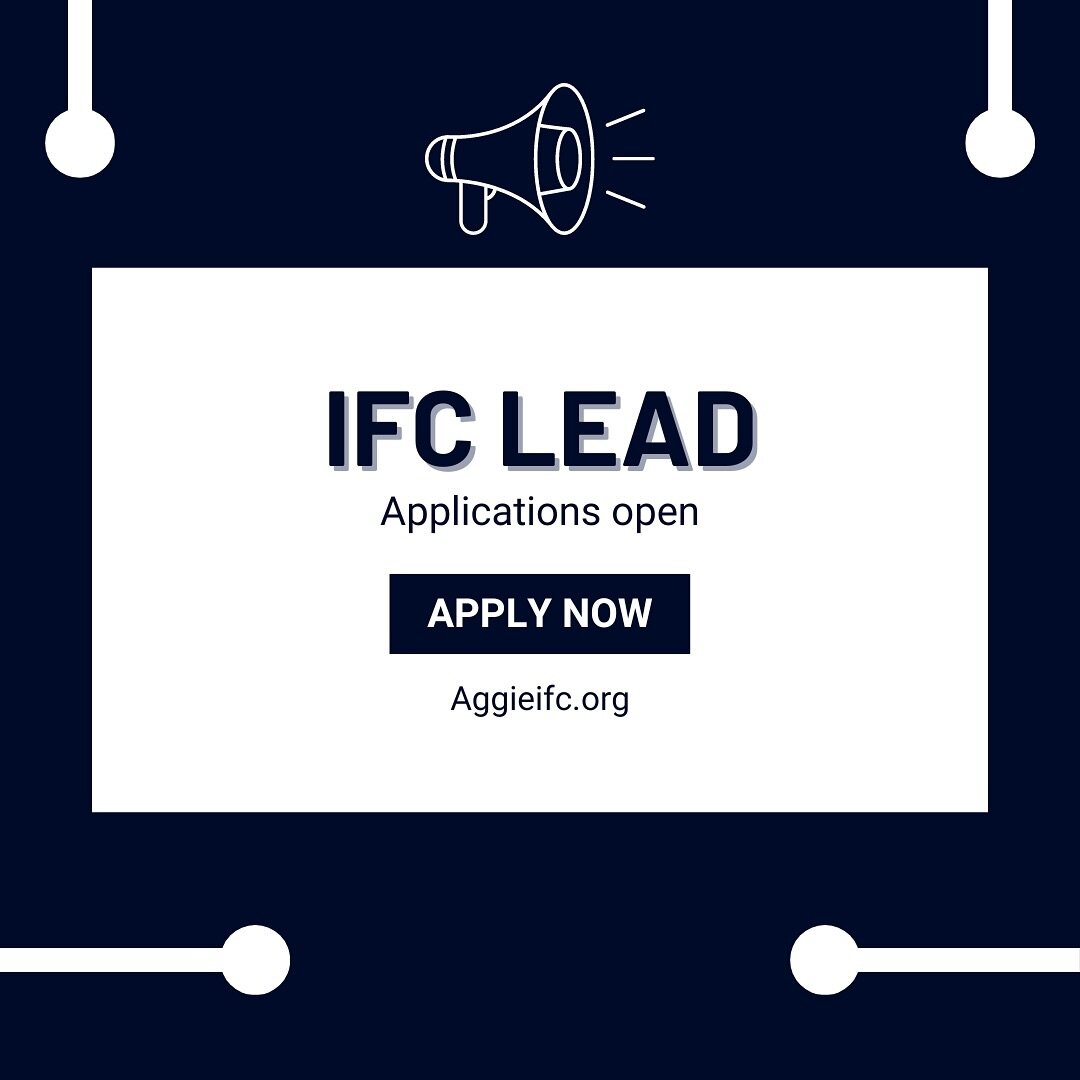 Applications for our IFC LEAD program are open until January 28th. This is an immense opportunity to grow your resume, leadership skills, and many other benefits by participating in this program. We look forward to reviewing your applications.