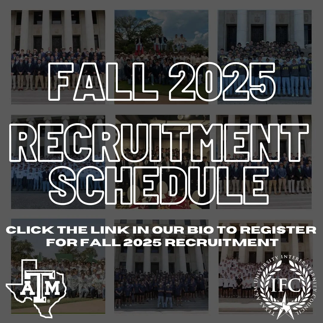With the Fall 2025 semester only a few short weeks away, we would like to officially announce the IFC rush schedule! Please remember, you are required to attend at least ONE convocation. Don&rsquo;t forget to use the link in our bio to register for f
