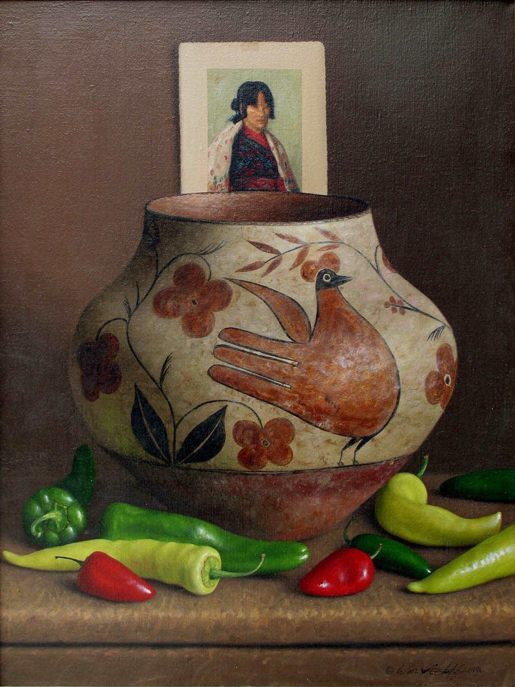 Zia Pot with Chiles