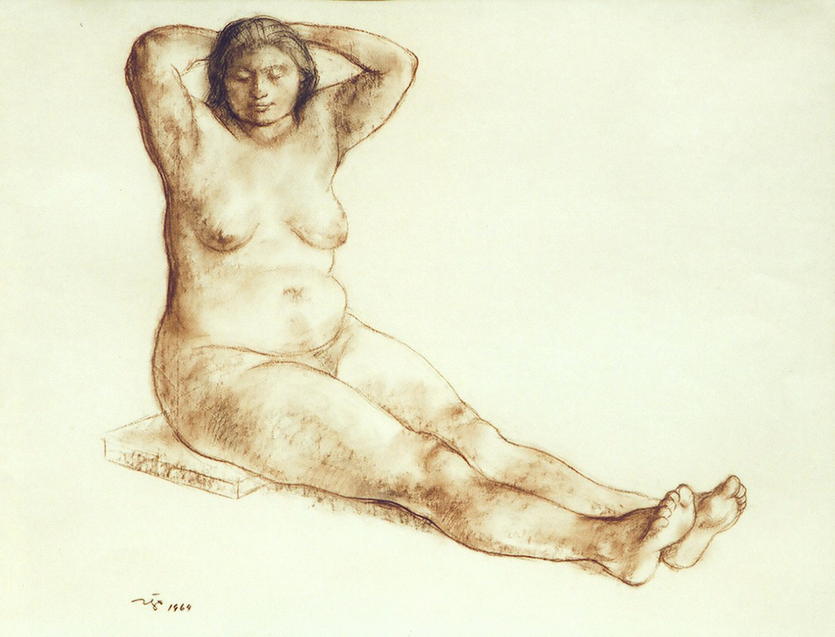 Woman with Extended Legs