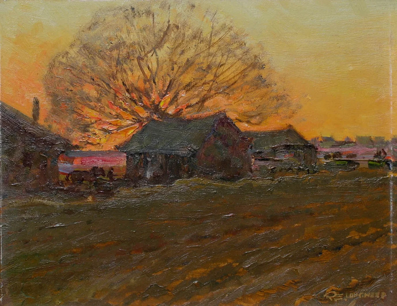 Untitled (Farm Sunset)