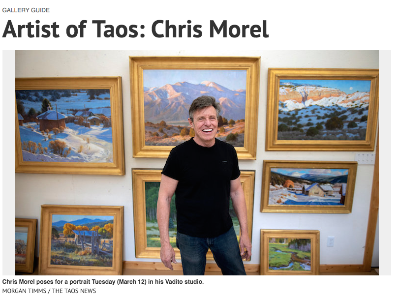Chris Morel in the The Taos News.