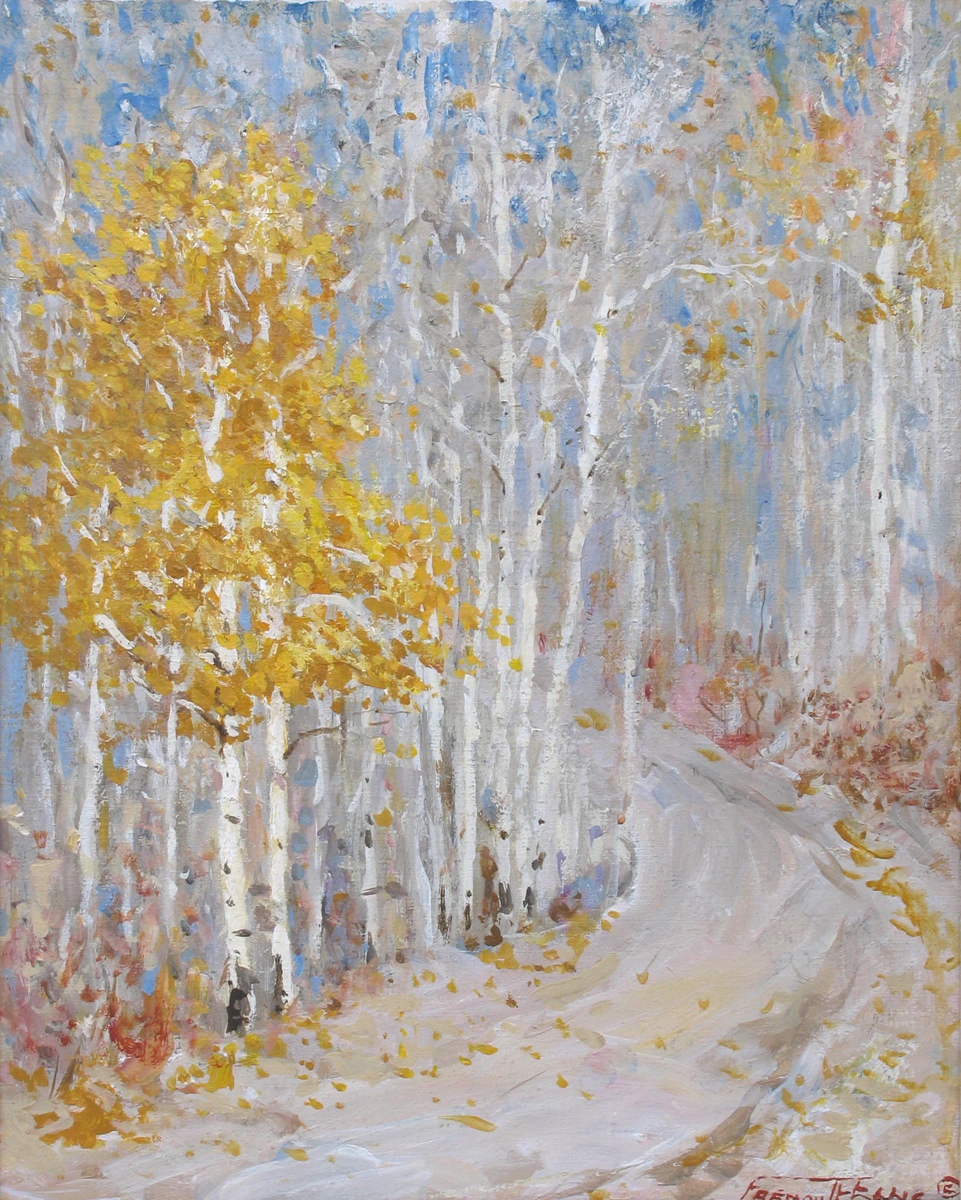 Aspens - Road to Santa Fe Ski Basin