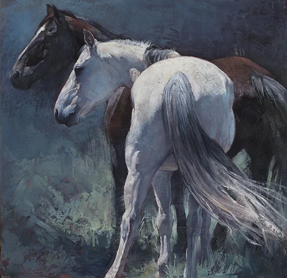 Dark and Light Horses (No. 5)
