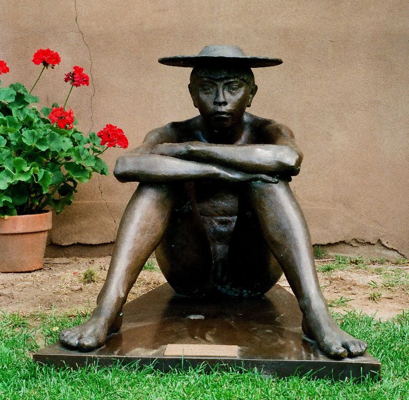 Francisco Zúñiga, El Pastorcillo , bronze, 30" x 30" x 38", edition of 4
