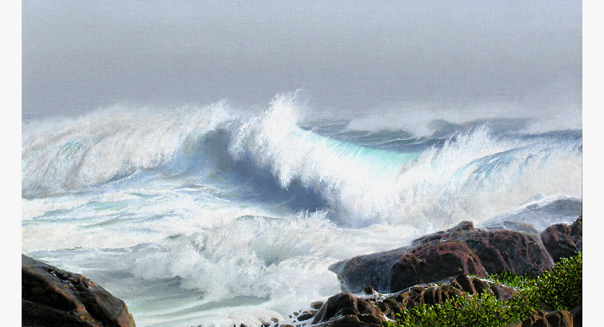 Surf Off Laniloa Point, Oahu