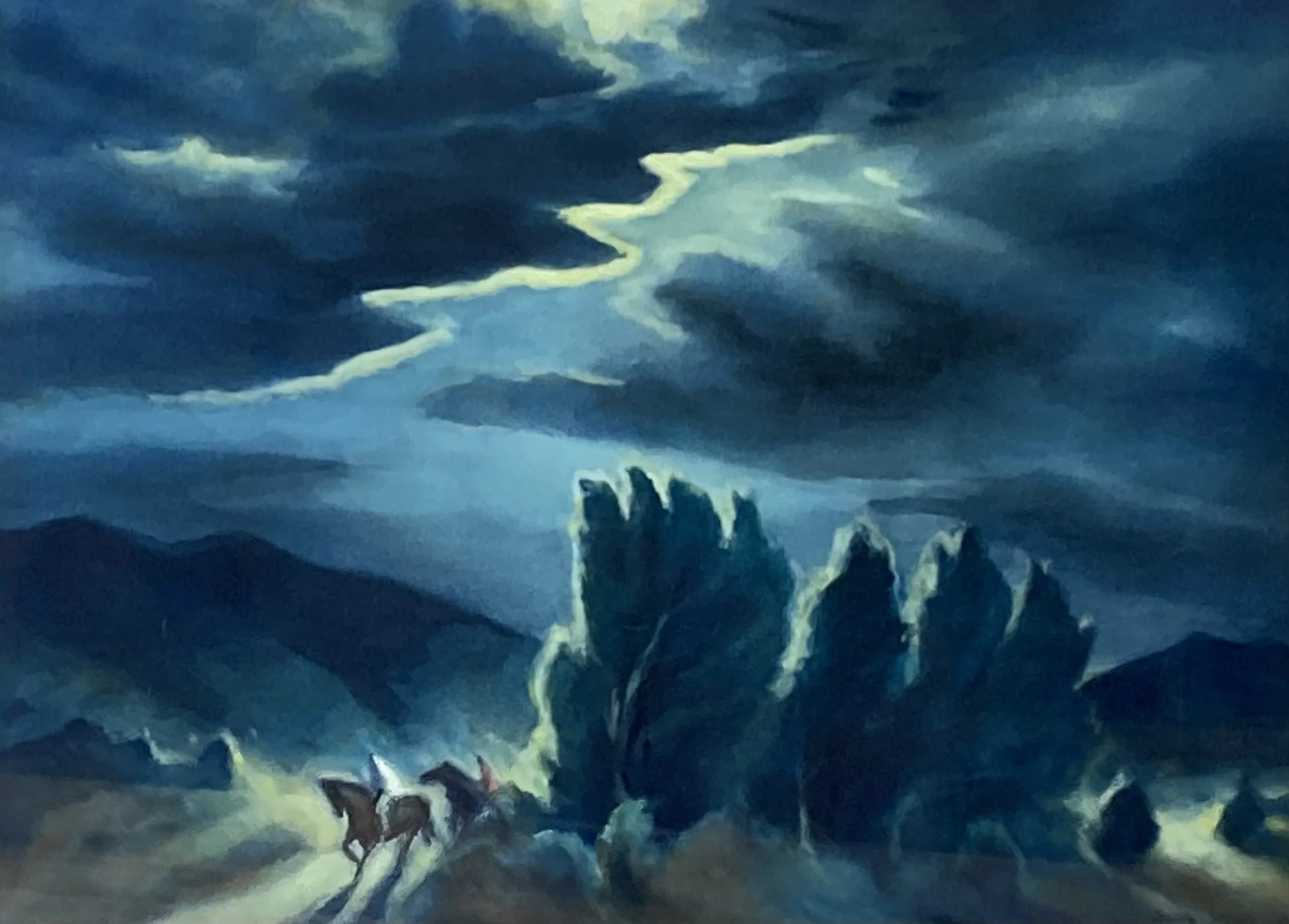 Untitled (Riders in the Dusk)