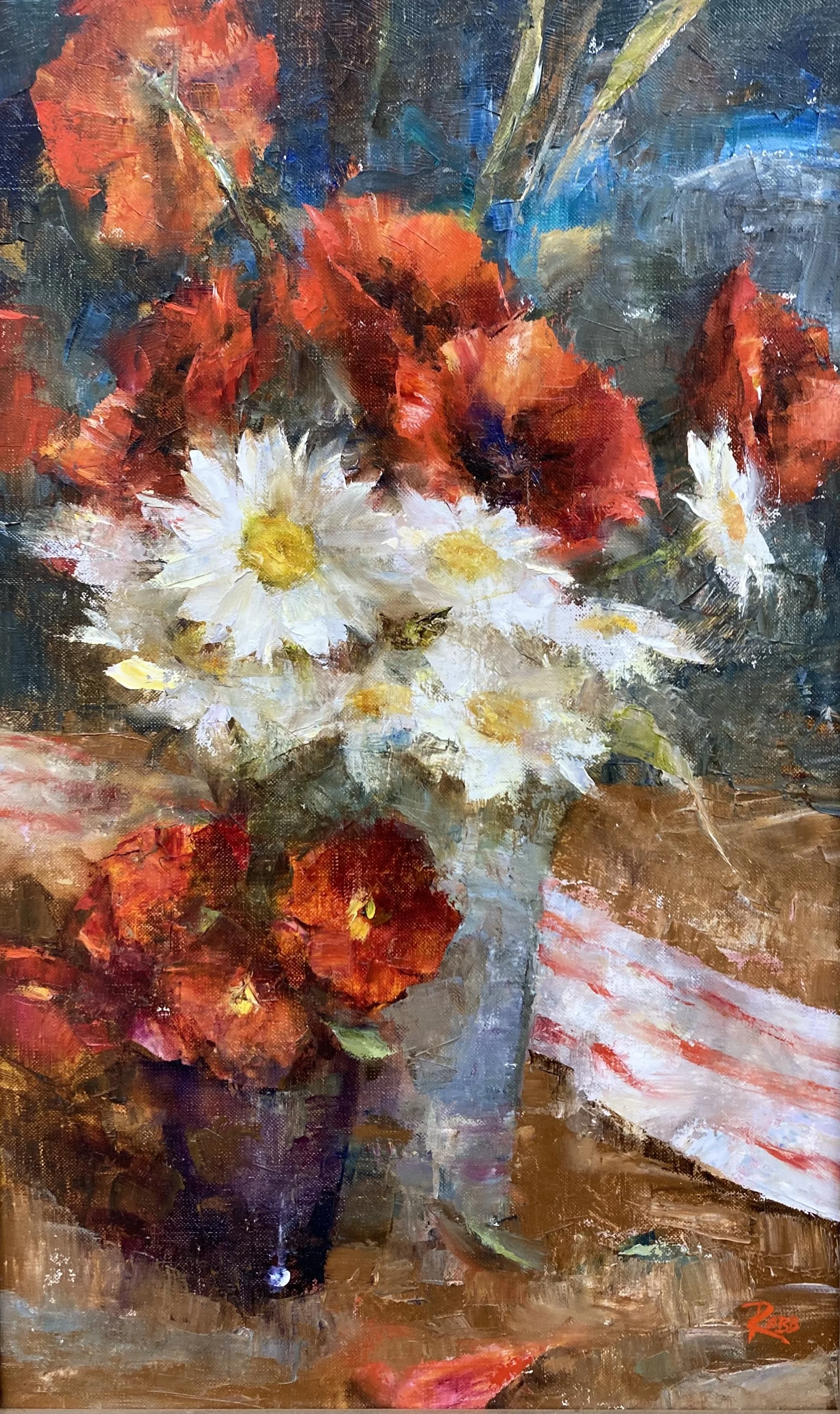 Arrangement in Crimson & White