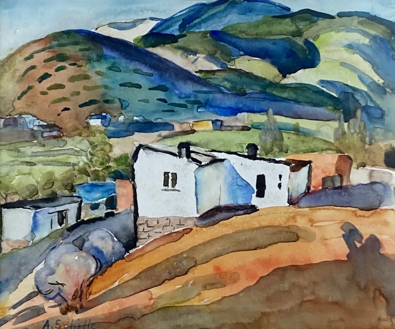 White Adobe Houses (Sunlight, New Mexico)