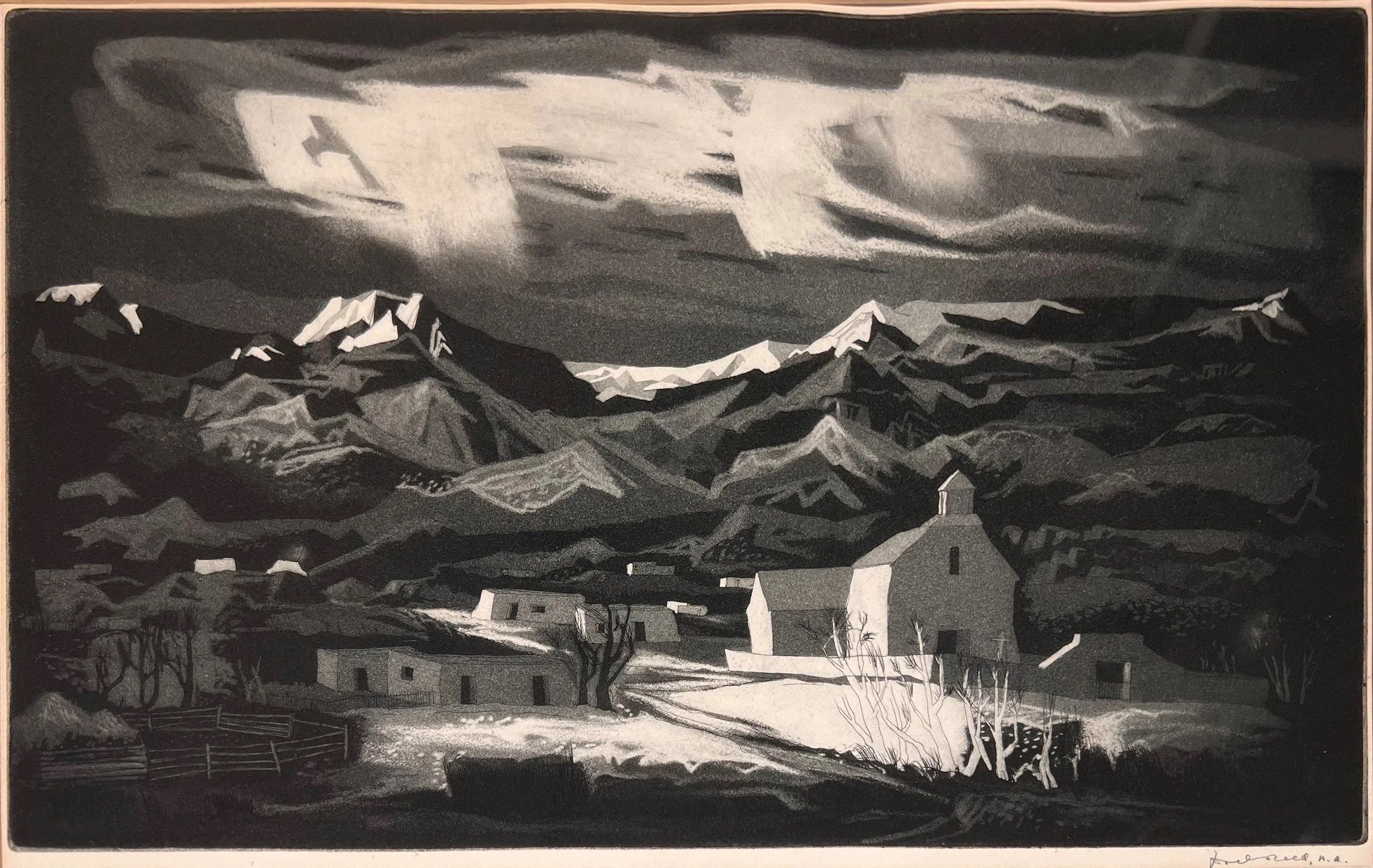Pueblo Architecture in Art