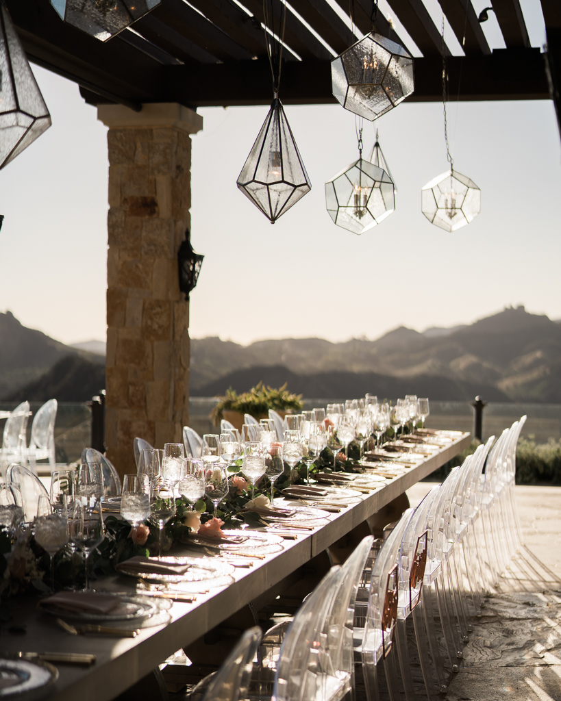 Mid Century Modern Chandelier Luxury Outdoor Wedding