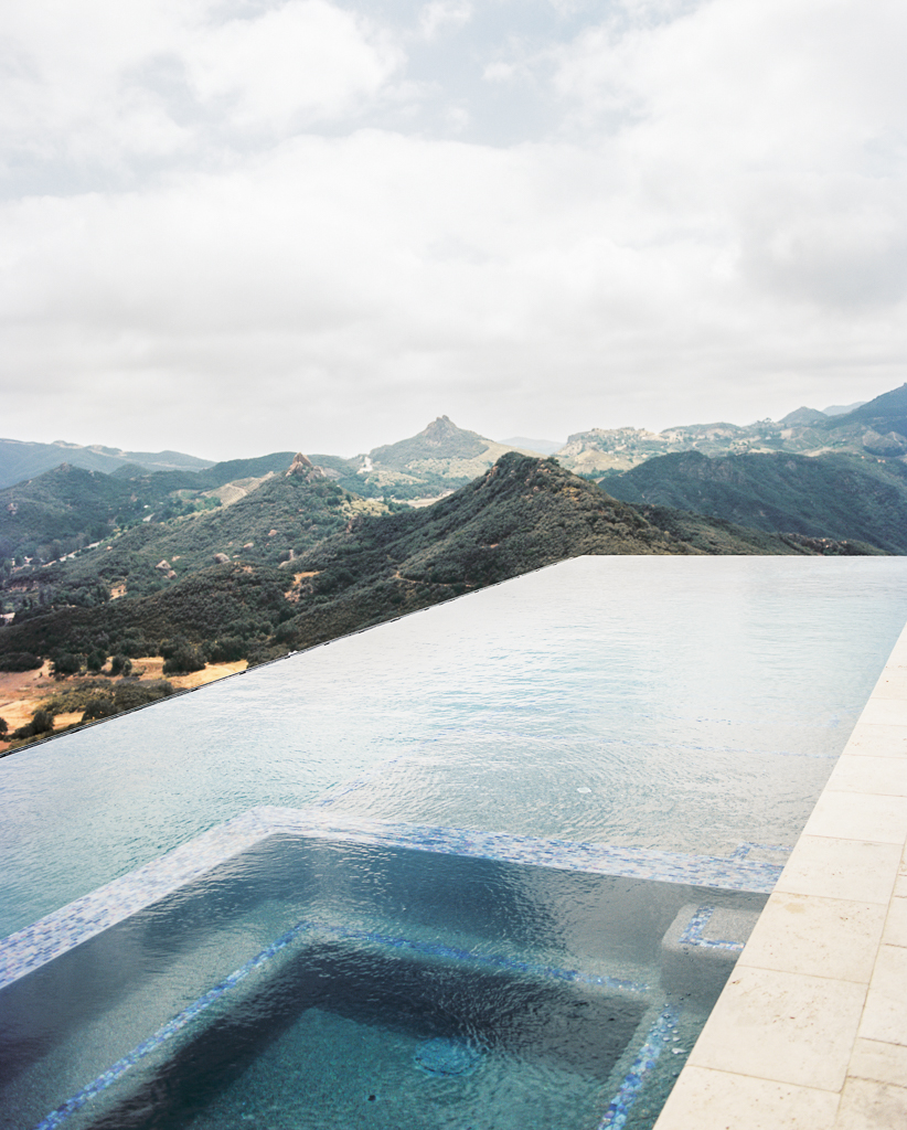 Infinity pool at Hilltop Wedding Venue