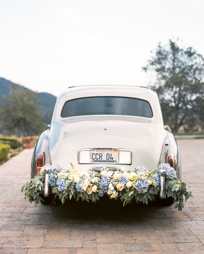 Flower Adorned Luxury Wedding Car
