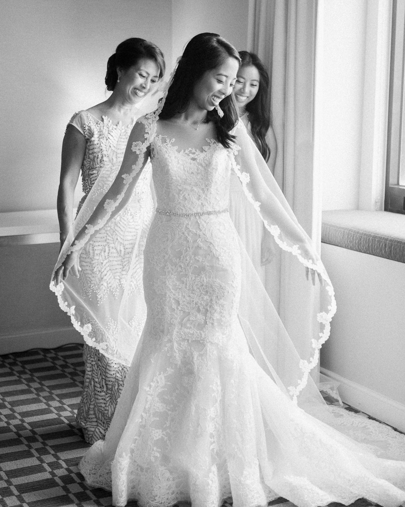 Bride dressed with Mom and Sister Estate on Second Wedding.jpg