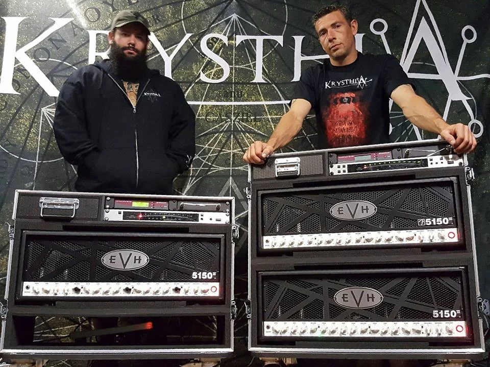 Big news at Krysthla HQ. We're proud to announce we've teamed up with the mighty EVH Gear and will be using EVH 5150 iii 100W heads for all live and studio performances. This is a fantastic artist relationship, anyone that knows us will understand how highly we regard EVH amps, and we can't thank Sam and the artist relations team enough for this opportunity! http://www.evhgear.com/