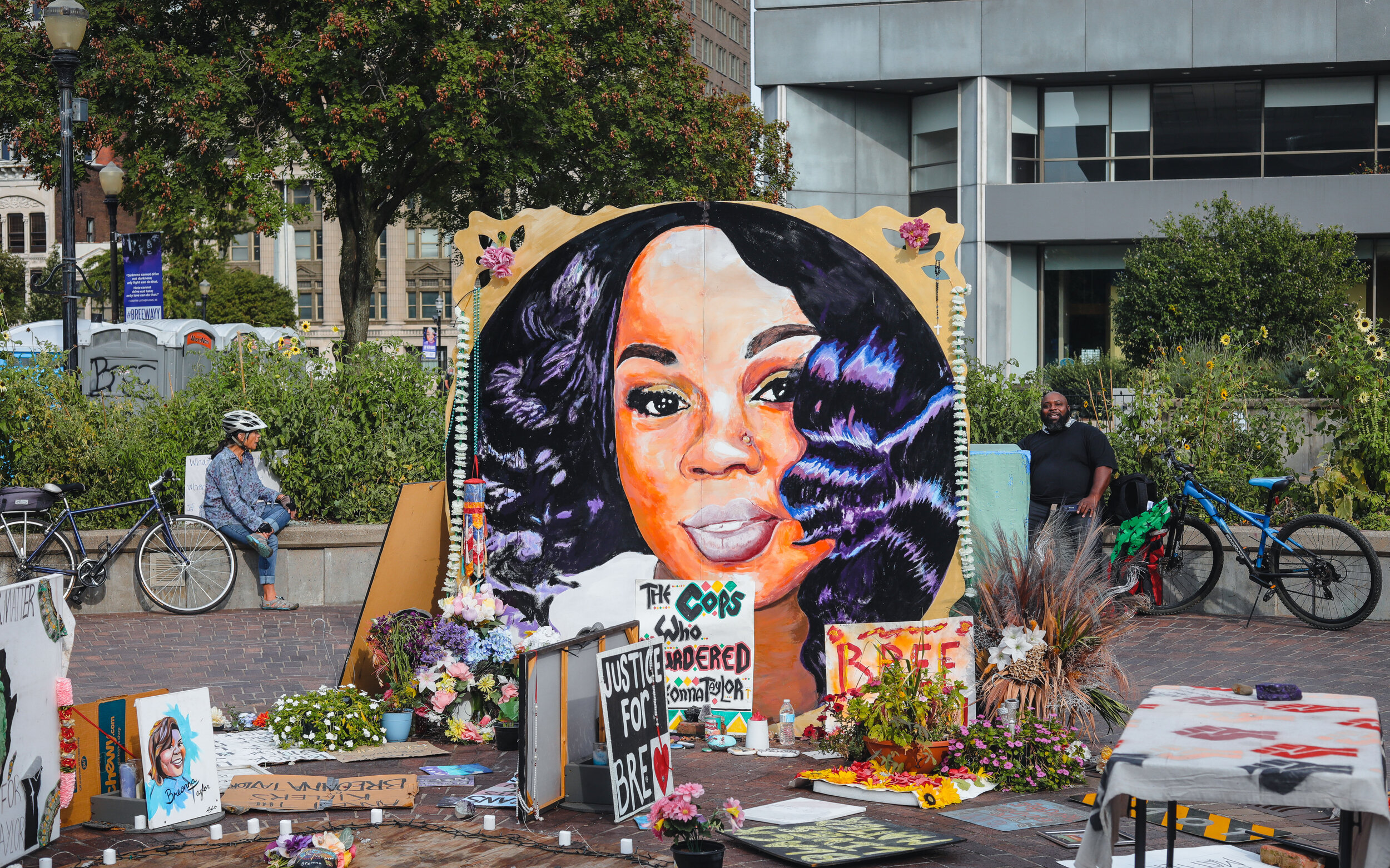 Breonna Taylor Shrine as seen in Inner Justice Square Park - Louisville, KY  (Copy)