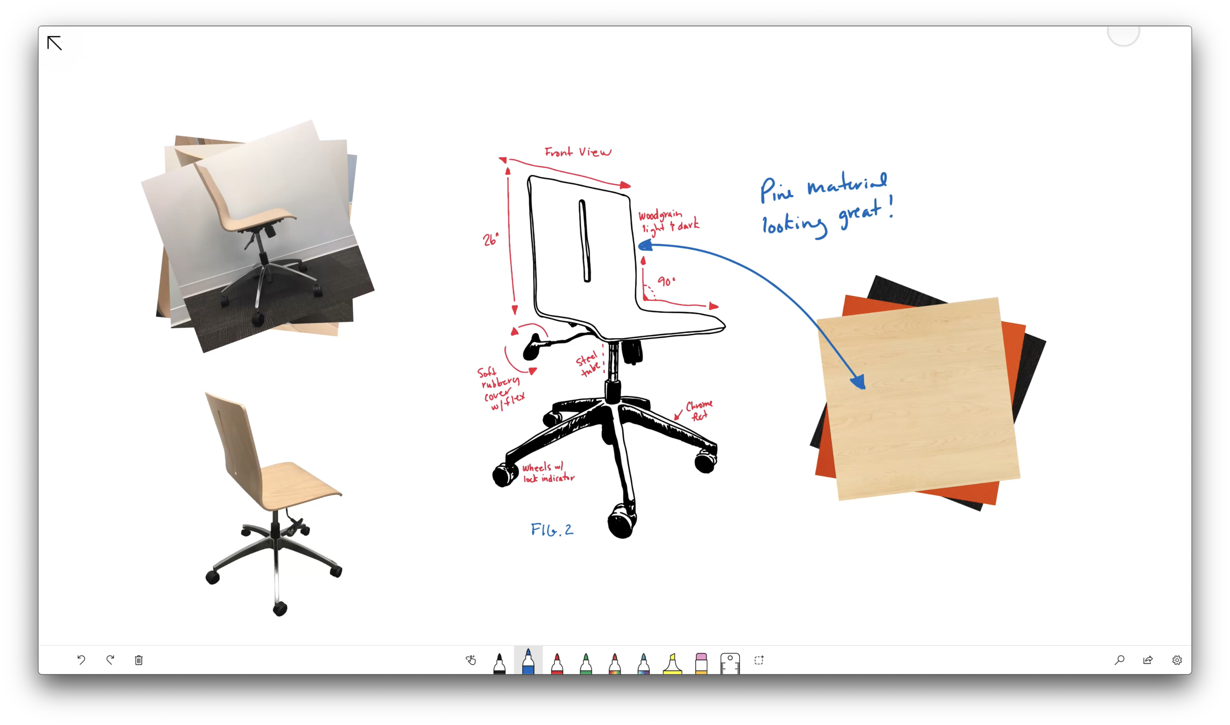  Prototype for managing metadata and collections in a pen &amp; touch first interface on large screen devices. 