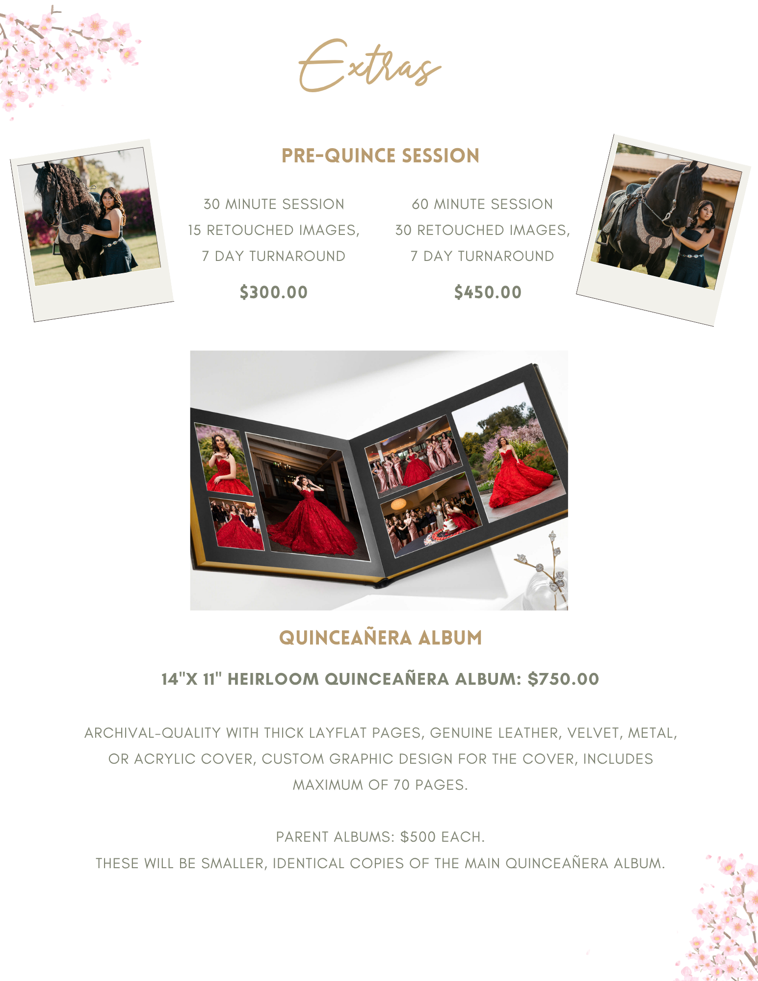 Pre-Quinceañera Photo Sessions and Heirloom Quinceañera Albums | Ventura County