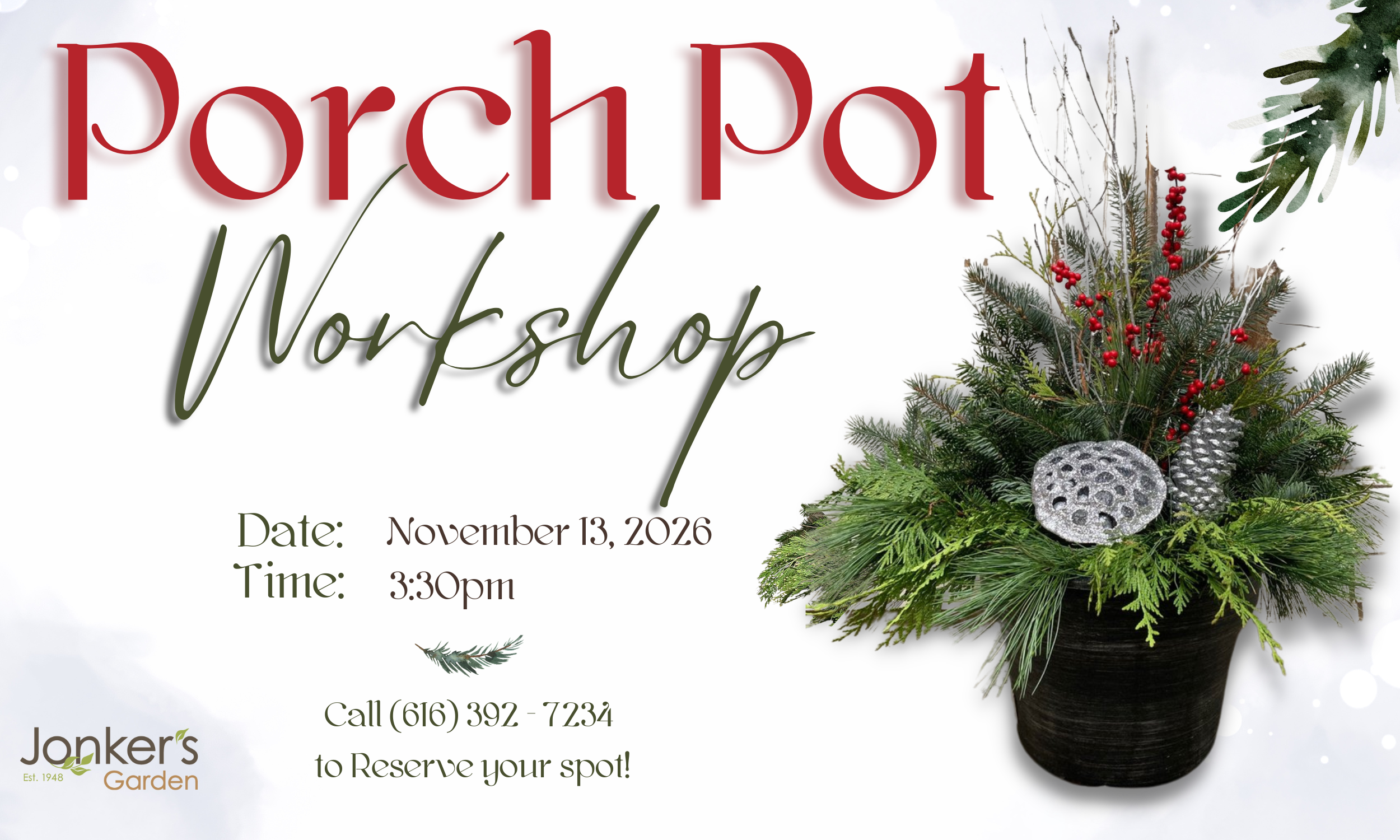 Porch Pot Workshop