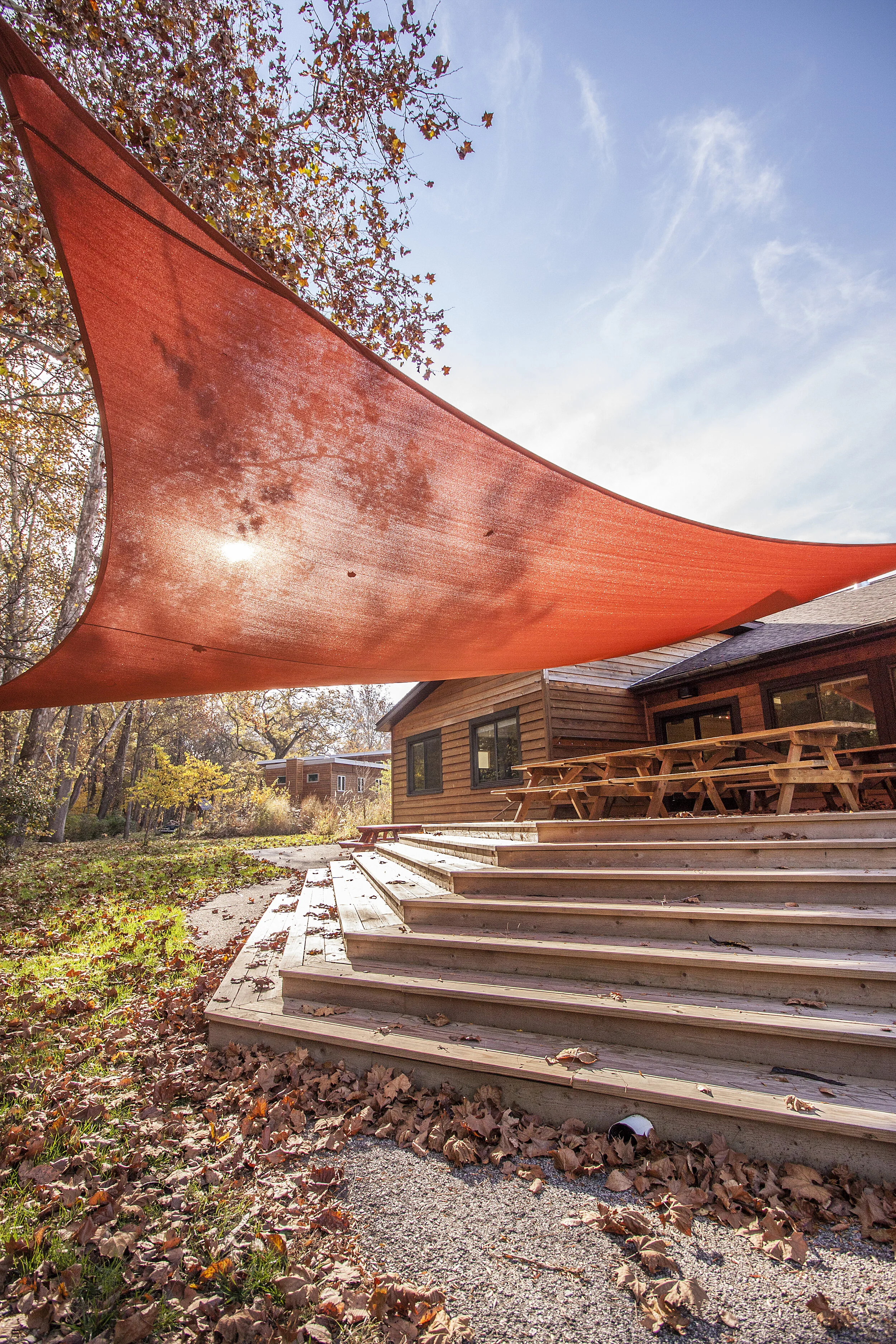 New headquarters building deck