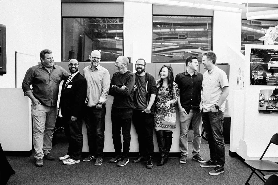   Guest Speakers and Partnerships   Guest speakers were award winners and creatives from famously awarded agencies. Collaboration and sponsorship was received from local advertising agencies, marketing organizations (AIGA, AAF, AMA, PRSA), and educat