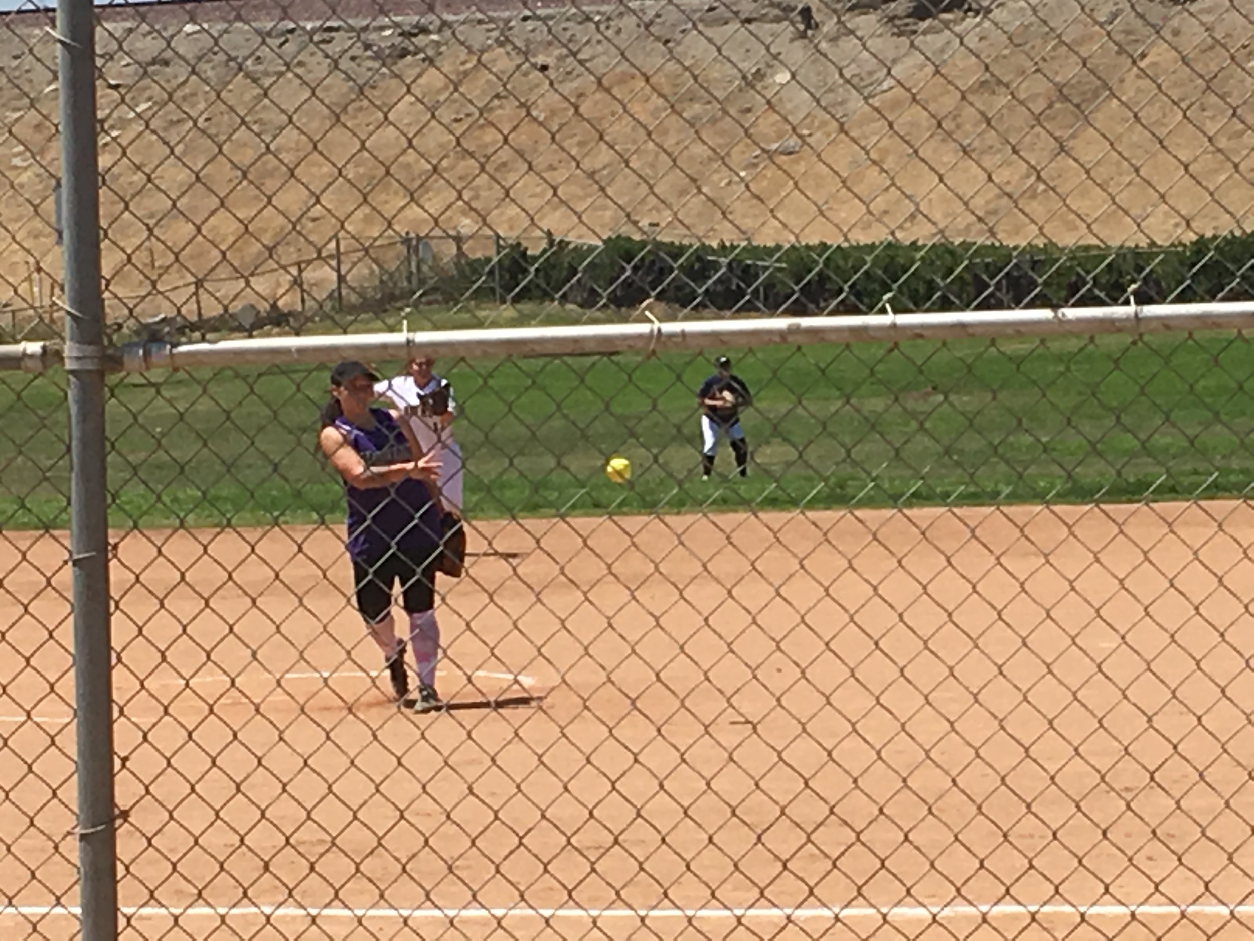11.) On Sundays, we play fastpitch softball in Torrence. Still very rusty, but its been a blast to play this game, my love, one more time. 