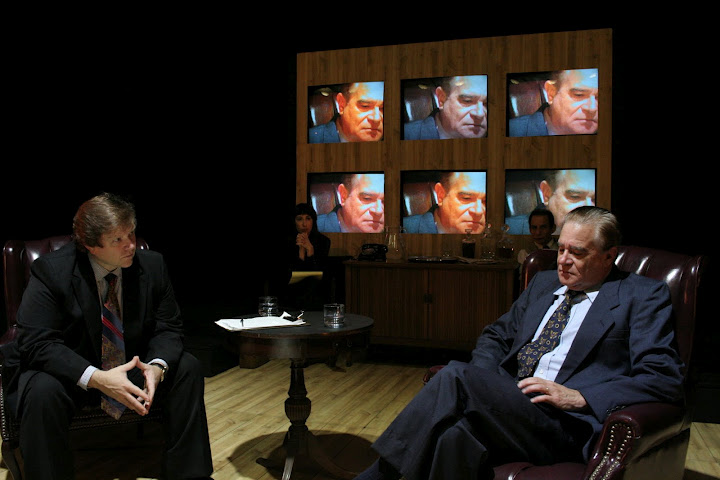 interview with nixons face on screen.JPG