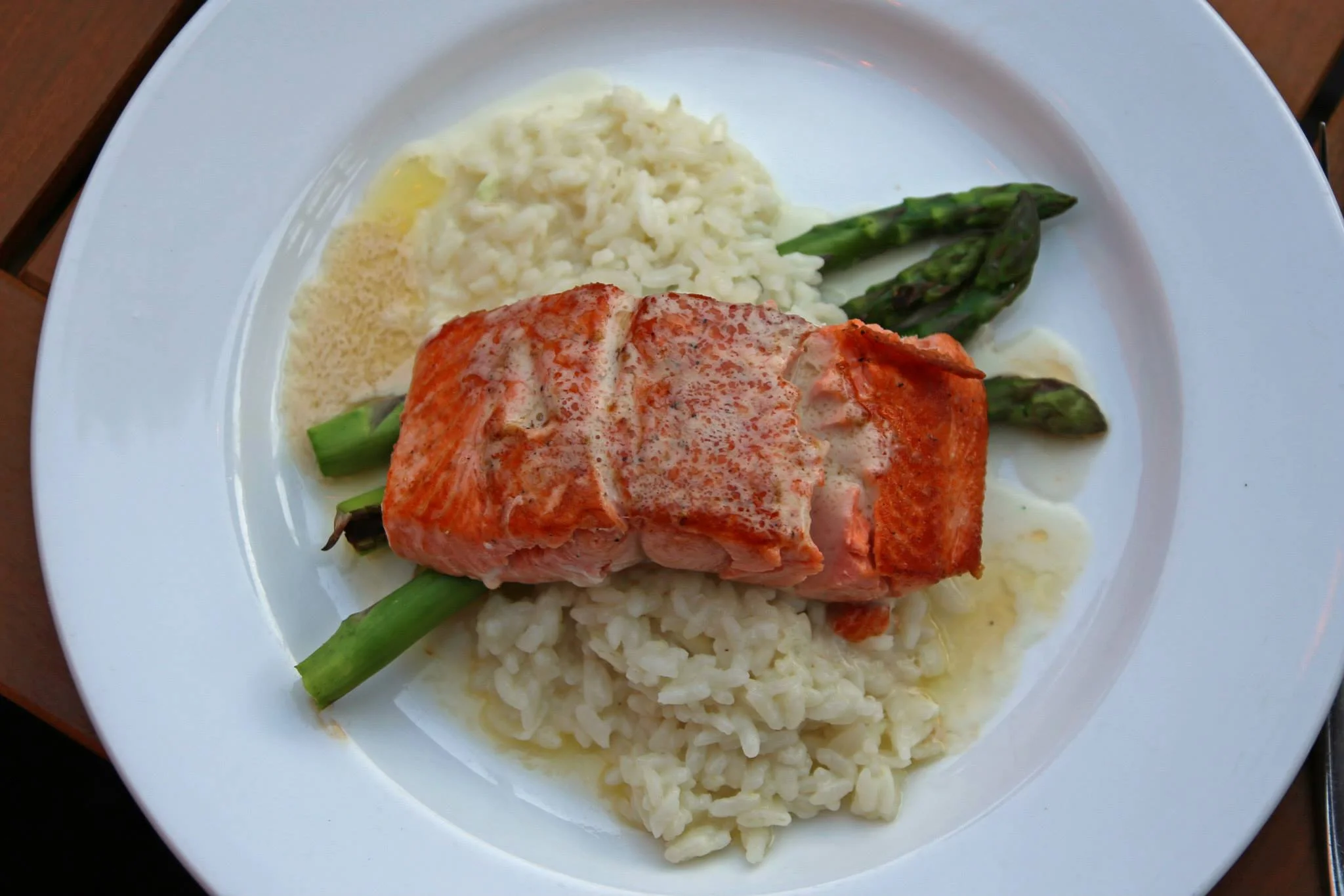 salmon and risotto