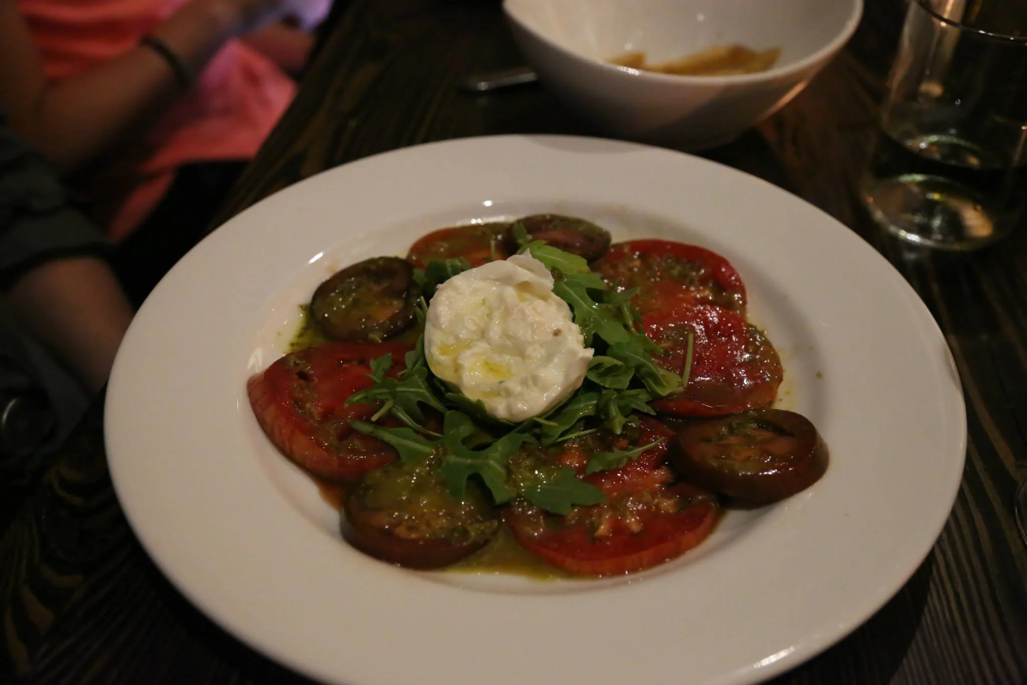 heirloom tomato and burrata