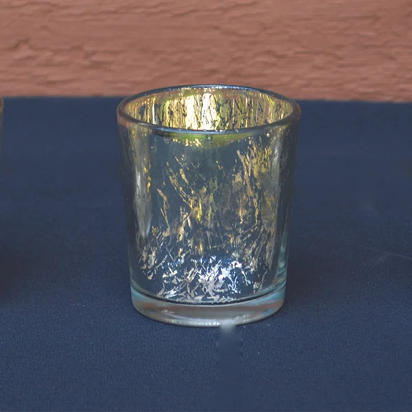 Mercury Glass Silver Votive