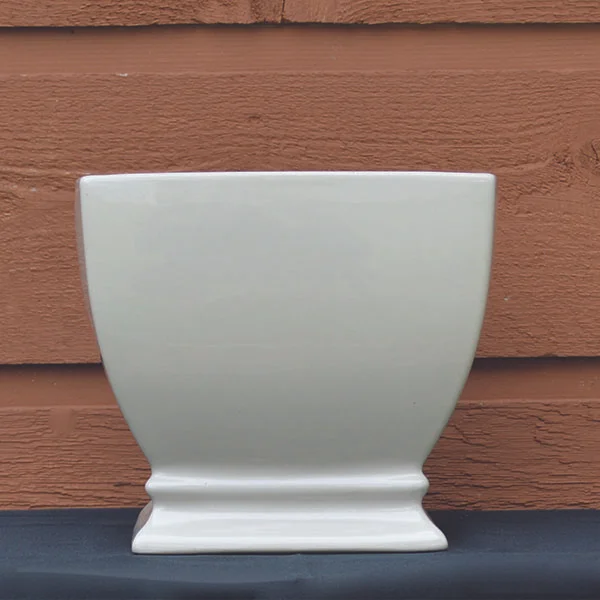 Ceramic Ivory Square Planter