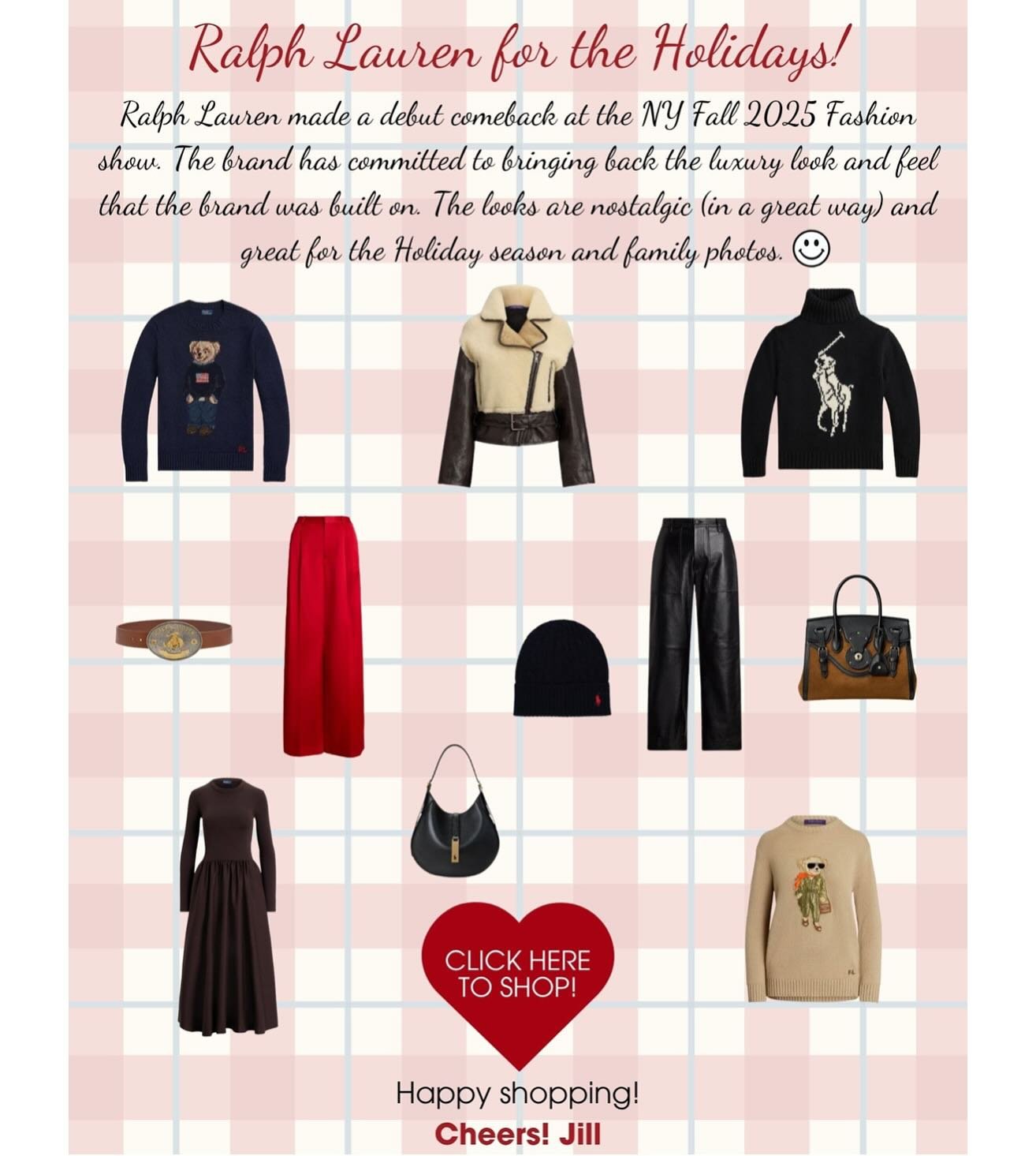 Ralph Lauren for the Holidays! 💌 Message me if you would like to be added to the email list &amp; visit my profile to shop the link in bio. 🔗🤍